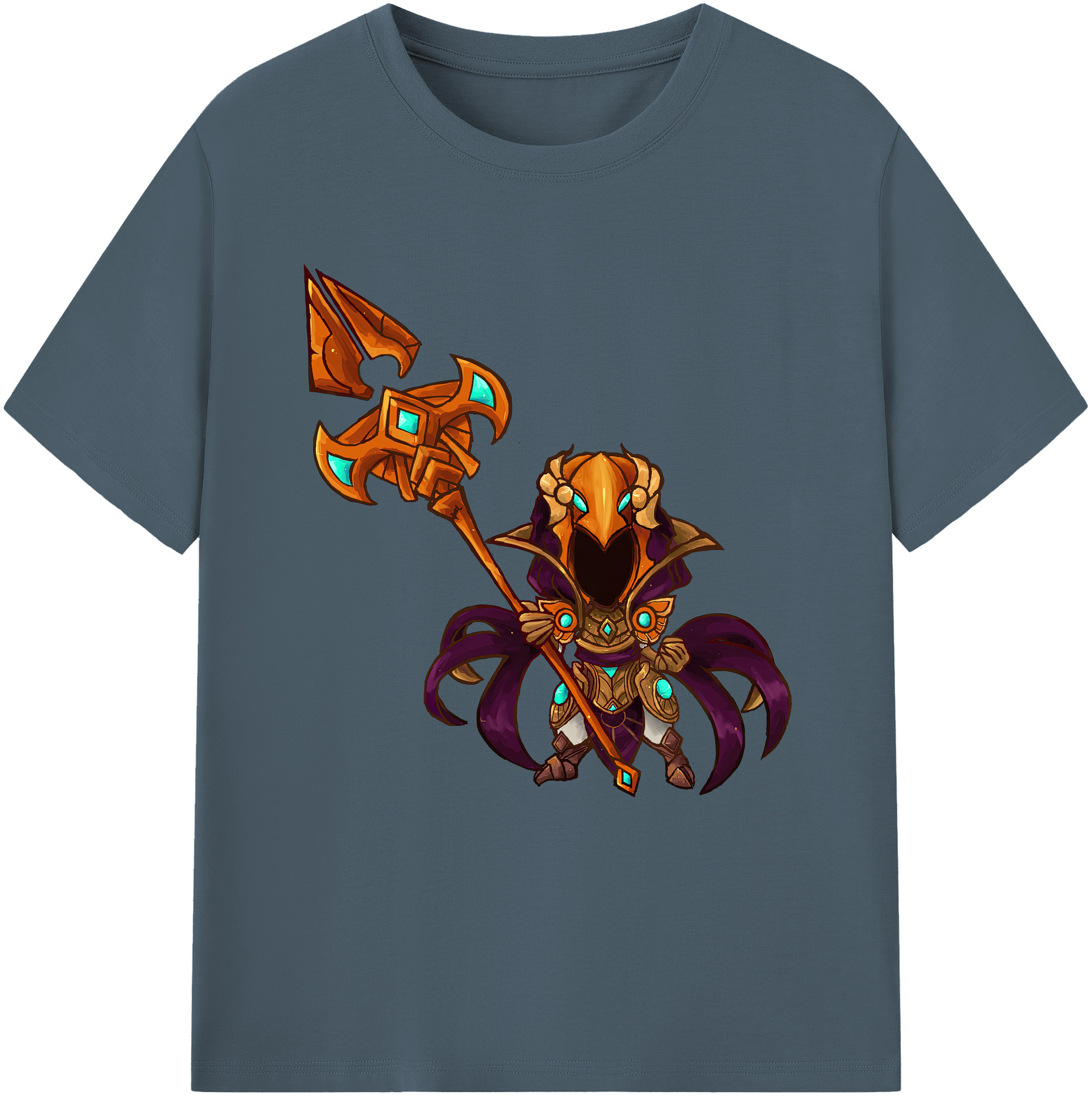リーグ・オブ・レジェンド League of Legends LOL 綿100％半袖Tシャツ（フロントプリント）